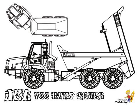 Lego dot to dot printables. JCB 722 Dump Truck Pic To Print at YesColoring