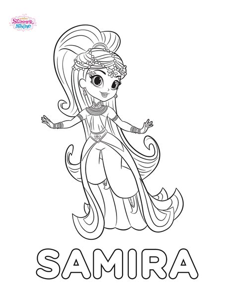 Shimmer En Shine Kleurplaten
