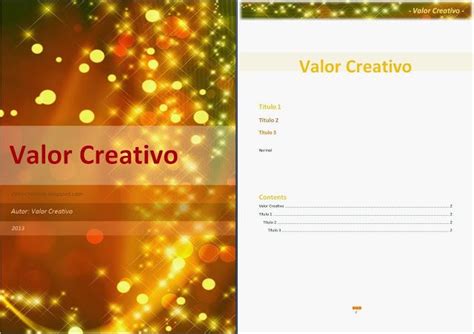 Valor Creativo Plantillas Word 2003 2007 2010 Y 2013 Words Office