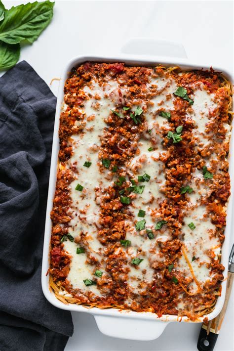 Easy Baked Spaghetti with Ground Turkey - 3 Scoops of Sugar