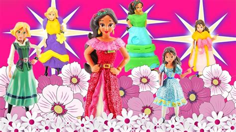 Elena Of Avalor Diy Play Doh Dresses Learn Colors With Disney Princess