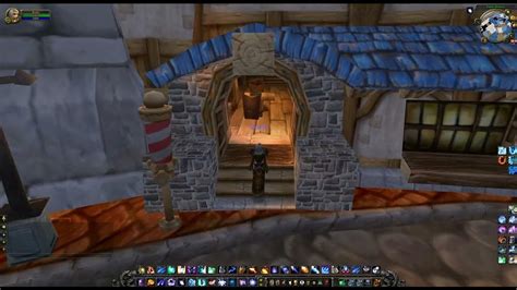 Stormwind City Barber Shop Location Wow Wotlk Youtube