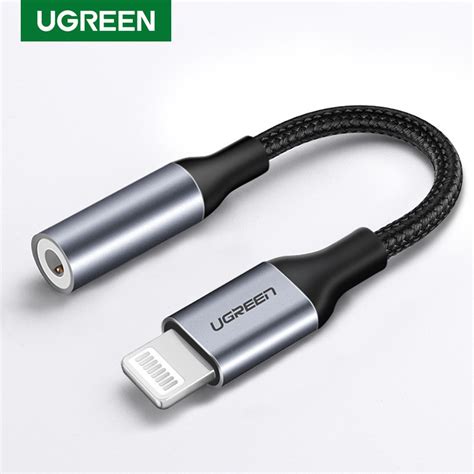 Ugreen For Iphone 8 X Mfi Lightning To 35mm Jack Earphone Headphone Aux Adapter3075630759