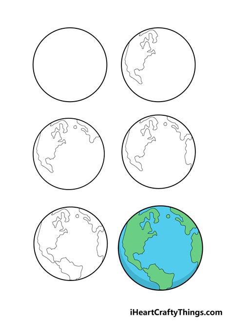 Pictures Of The Earth How To Draw The Earth Easy Howe Haustrand