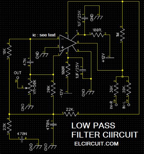Low Pass Filters Using Ic 4558tl072 Tl062 Lf353 Electronic Circuit