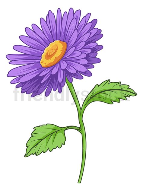 1 Aster Clipart Cartoon Images And Vector Illustrations Friendlystock