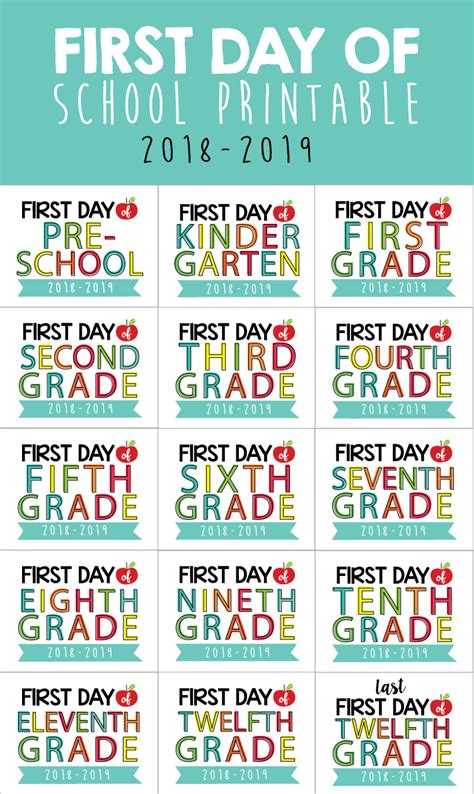 First Day Of School Signs And Other Fun Back To School Ideas