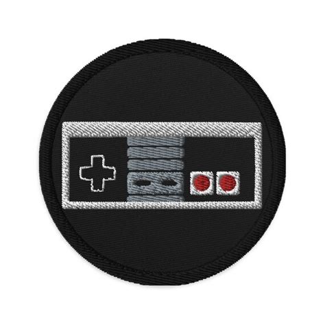 Classic Nes Controller Embroidered Patch Super Gaming Etsy