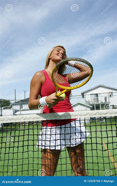 Tennis Girl Stock Photo Image Of Activity Lifestyle 12929750