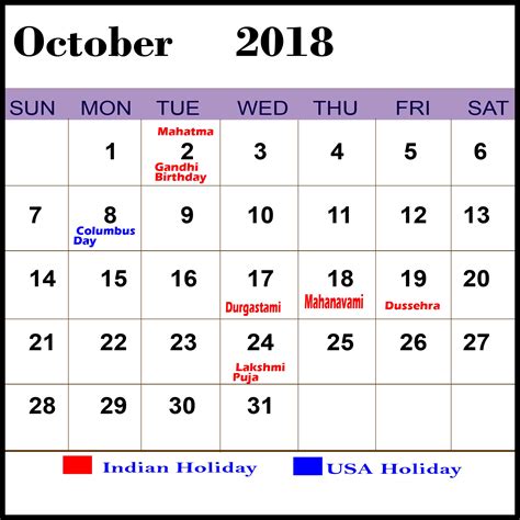 Free August 2018 Calendar Printable Blank Templates Holidays