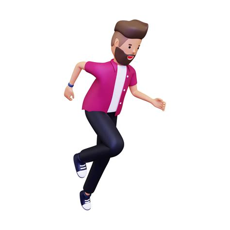 3d Man Running Fast 10872406 Png