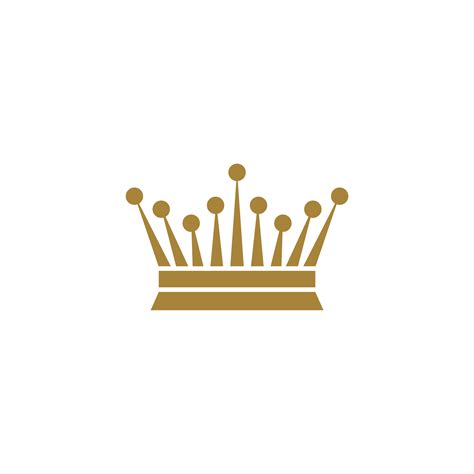 Ornamental Gold Crown Logo Template Illustration Design Vector Eps 10