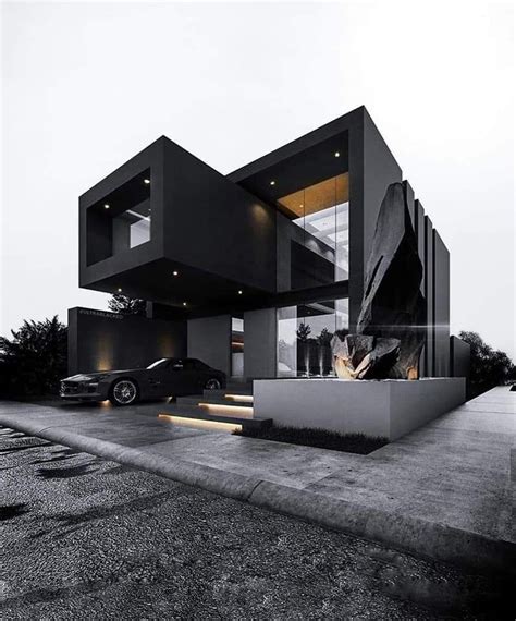 Pin By A A On Dream Home In 2020 Black House Exterior Modern