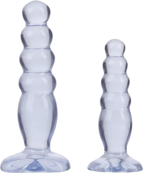 Siam Circus 4 Small Crystal Jellies Anal Trainer Large Plug 6” Wide Flat Base Sex