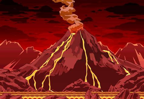 Top 51 Imagen Animated Volcano Background Thpthoangvanthu Edu Vn