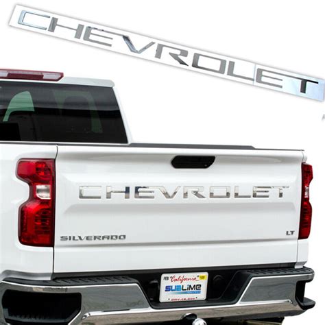Tailgate Letters Insert For 2019 2020 Chevrolet Silverado 1500 2500