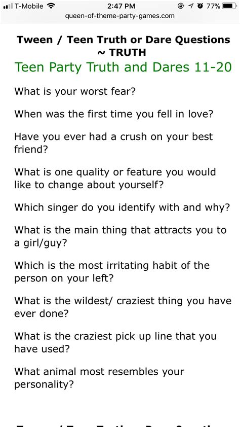 Best Truth Or Dare Questions For Crush Games Photo SIte