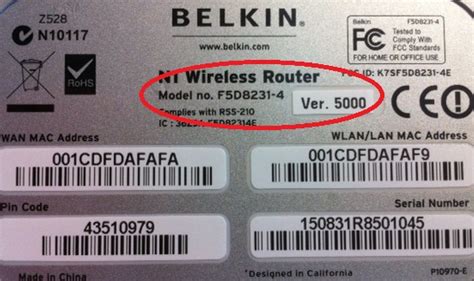 Belkin Official Support 我如何找到我的路由器的型號和版本號？