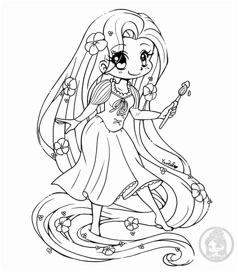 Anime Chibi Coloring Pages Princesses