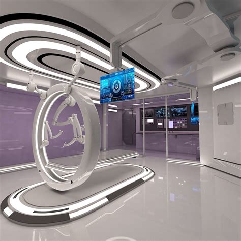 sci fi medical laboratory 3d model max obj mtl 3ds fbx dwg 2 futuristic technology cool