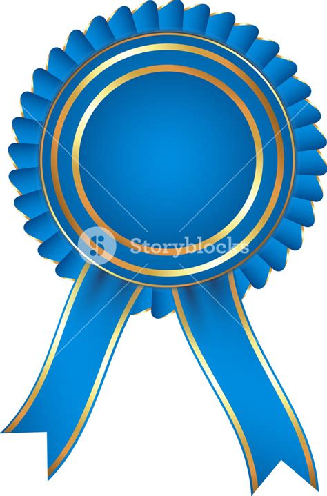 Blue Ribbon Badge Royalty Free Stock Image Storyblocks