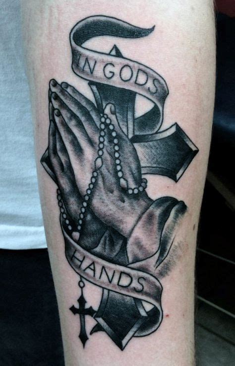 15 In Gods Hands Tattoo Designs For Strong Religious Faith