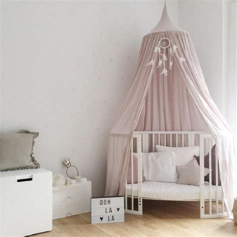 Yikanwen baby baldachin betthimmel kinder babys bett chiffon deko moskitonetz für baby ankleidezimmer innen im. 240CM Cotton Kid Bedding Round Dome Bed Canopy Bedcover ...