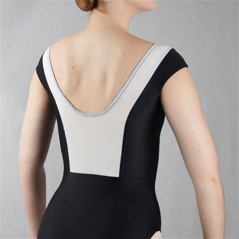 Ready To Ship Doutzen Black And White Cap Sleeve Mesh Leotard Etsy In