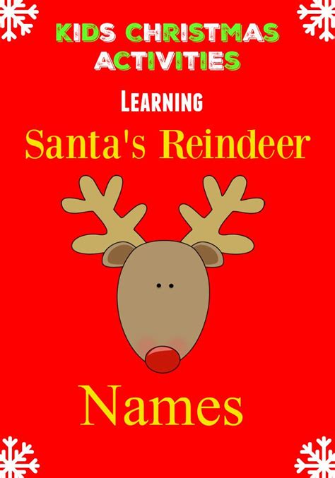 who will be pulling santa s sleigh learning reindeer names reindeer names santa and reindeer