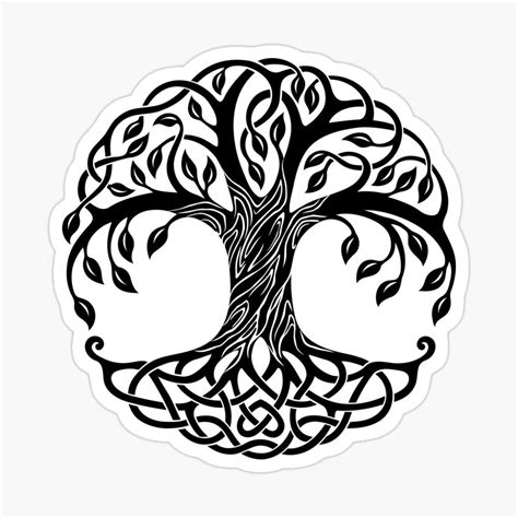 Celtic Art Rune Tree Of Life Sticker By Celticknights In 2021