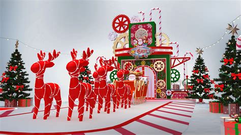 Santas Toy Factory Xmas Concept On Behance