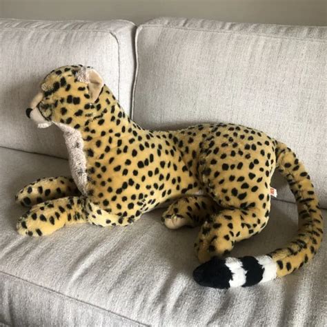 Cuddlekins Jumbo Cheetah Plush Toy Wild Republic 30” Tail Leopard Big Cat Spots 59 00 Picclick