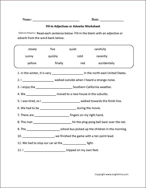 Printable 11th Grade English Worksheets Worksheet Resume Examples