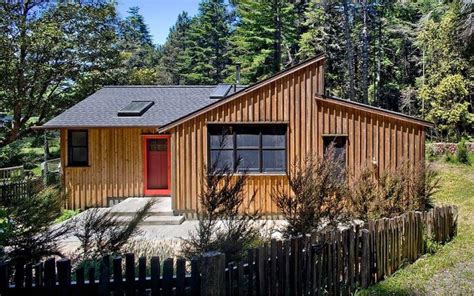 840 Sq Ft Modern And Rustic Small Cabin In The Redwoods Rustic