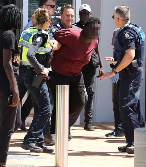 African Youths Clash With Police Outside Tarneit Shops Daily Mail Online