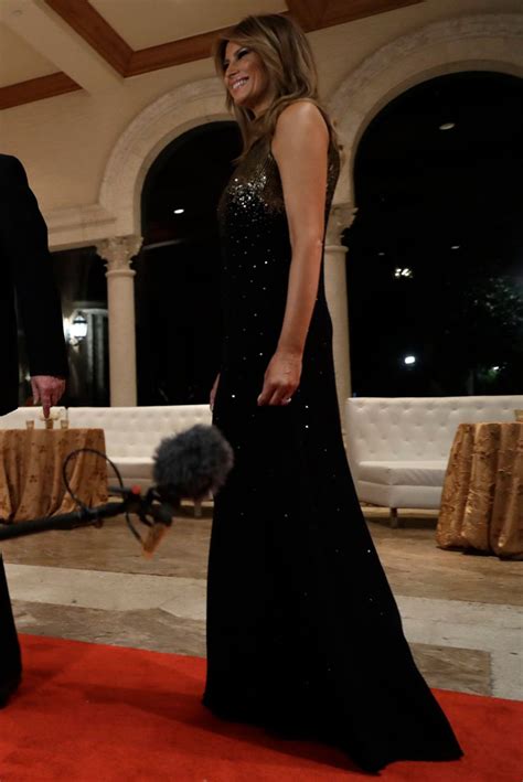 Melania Trump Wears Givenchy Gown For New Years Eve At Mar A Lago Footwear News