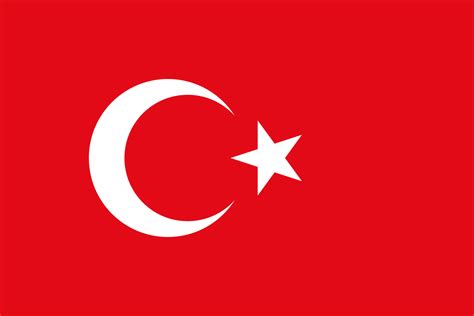 The turkish flag comprises of a red background on which there is the motif of the crescent moon and a star. Flag of Turkey - Wikipedia