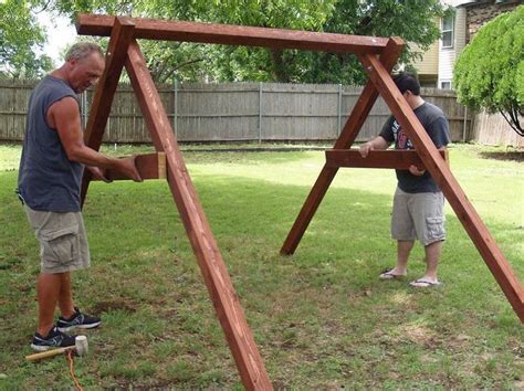 Exactly How To Build A Swing In About An Hour Diy Swing Diy