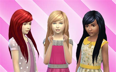 Sims 4 Hairs ~ Mystufforigin Cute Hair For Girls