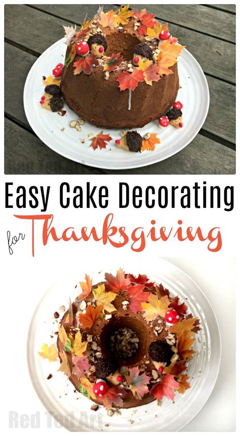 We usually ask that you give credit to the blog that it comes from. Thanksgiving Cake Decorating Ideas - How cute is this Fall Cake? Completely edible and oh so ...