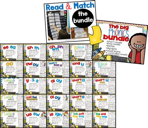 Read and Match Pocket Chart Cards - Tunstall's Teaching Tidbits | Pocket chart cards, Pocket ...