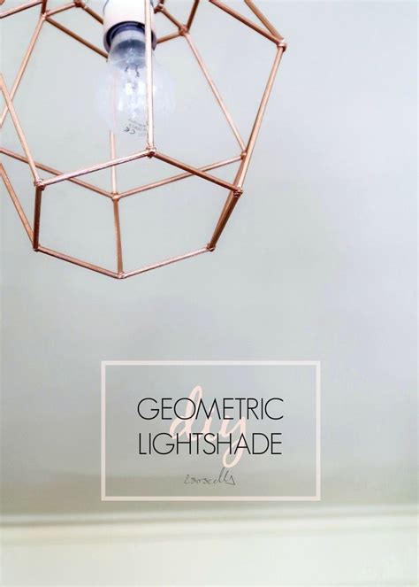 Diy Geometric Lightshade Geometric Decor Diy Light Fixtures Diy
