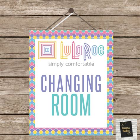 Lularoe Changing Room Sign Letter Size And 8x10 Size Printable Pdf