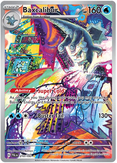 Baxcalibur Paldea Evolved 210 Pokemon Card