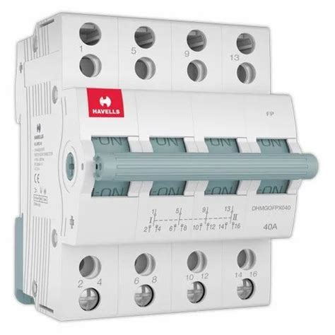 Wall Mounted 4 Pole Havells Mcb Switch At Rs 2200piece In New Delhi