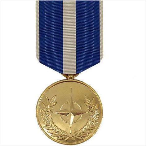 Vanguard Full Size Medal Nato Kosovo 24k Gold Plated Heroes Sports