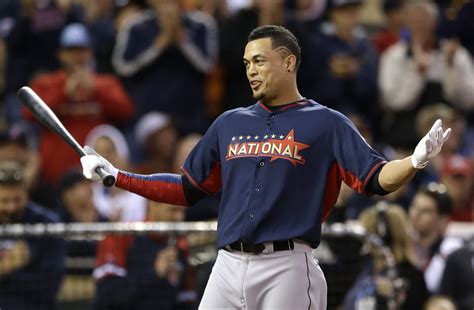 Giancarlo Stanton At The 2014 Home Run Derby At Target Field Marlins