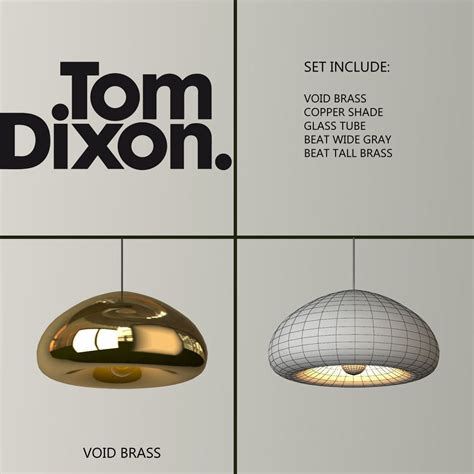 Tom Dixon Lighting Set 2 3d Model Max Obj