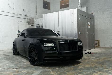 Sinister Custom Blacked Out Rolls Royce Ghost On Matte Black Adv1