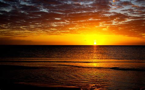 1080p Free Download My Golden Sunset Sun View Golden Ocean